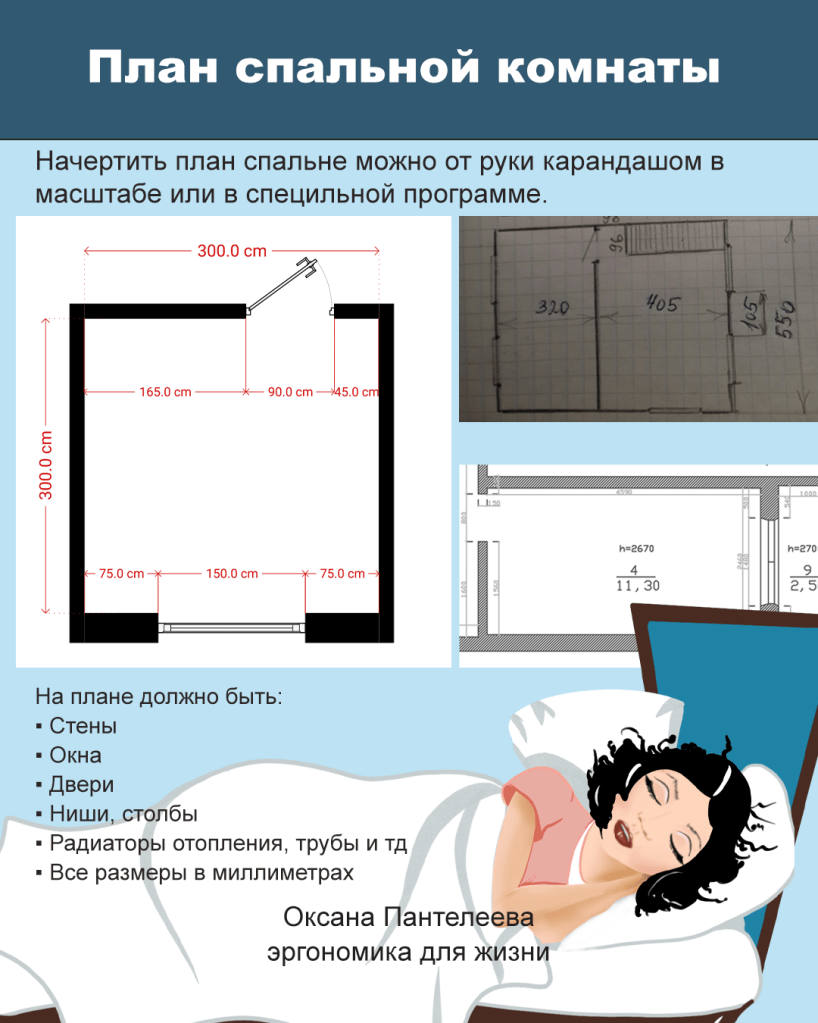 оксана пантелеева планировка спальни урок